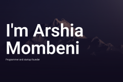 Arshia Mombeni personal website